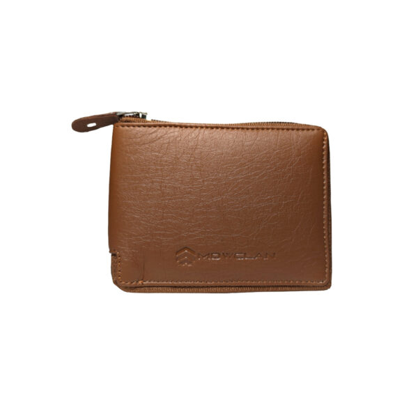 Braveheart Wallet Brown Zipper-Front-F