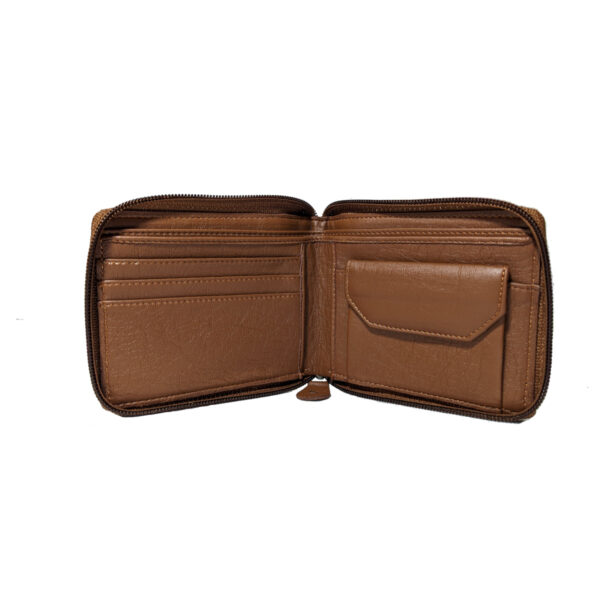 Braveheart Wallet Brown Zipper-Inside-I