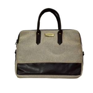 Invincible Laptop Bag Brown&Cream-Front